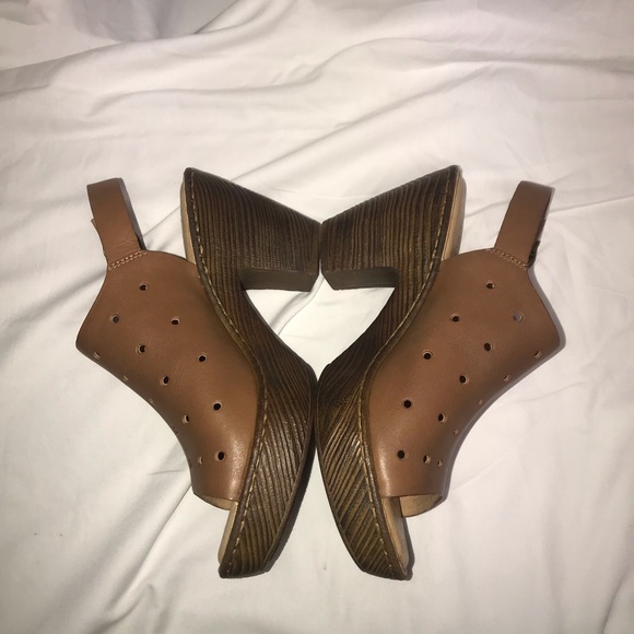 BORN LEATHER SLINGBACK CLOGS Sz 10 - Picture 6 of 8